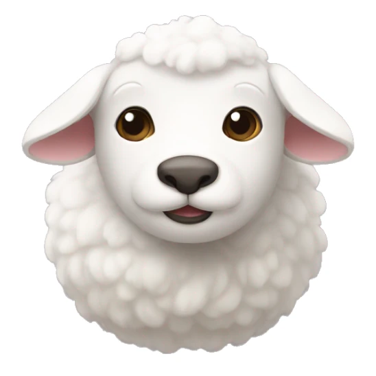 oveja blanca gorda positiva sticker