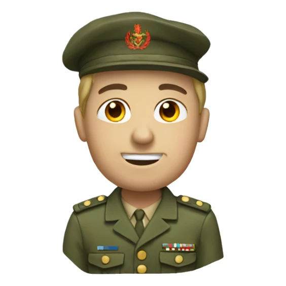 Un militaire qui fait du pain sticker