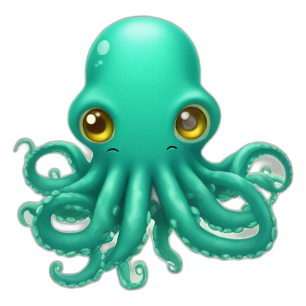 Cute kraken Holding a Sign in his tentacles sticker
