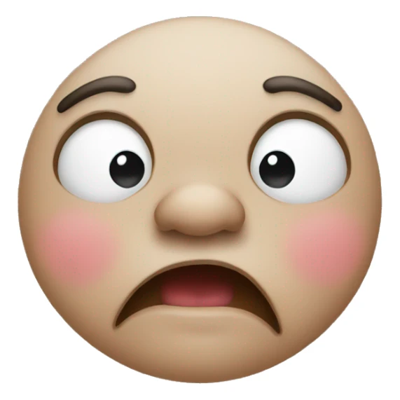 Emoji with fat nose sticker
