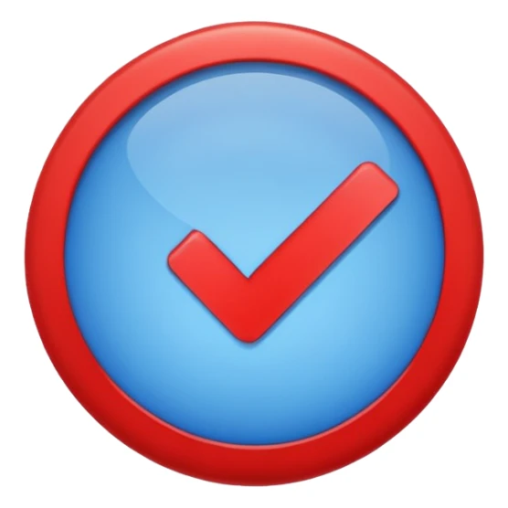 You make me a girl with a uniform diameter like a verification bag, which should look like a blue color with a white tick mark in the middle and a cut mark around the blue color.You make me an emoji that I can use as text. sticker