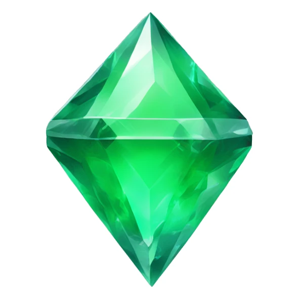 Green floating power up Crystal  sticker