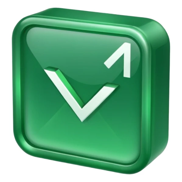 green checkmark in the form of a checkbox, simple, clear, no text sticker