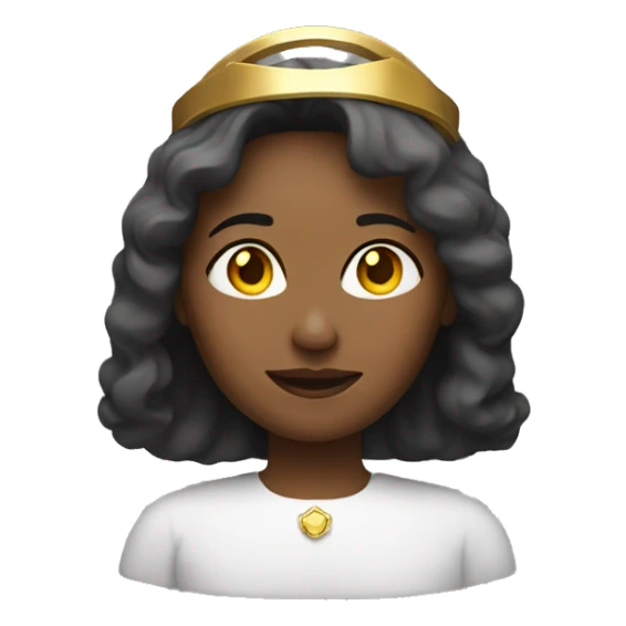 woman with halo sticker