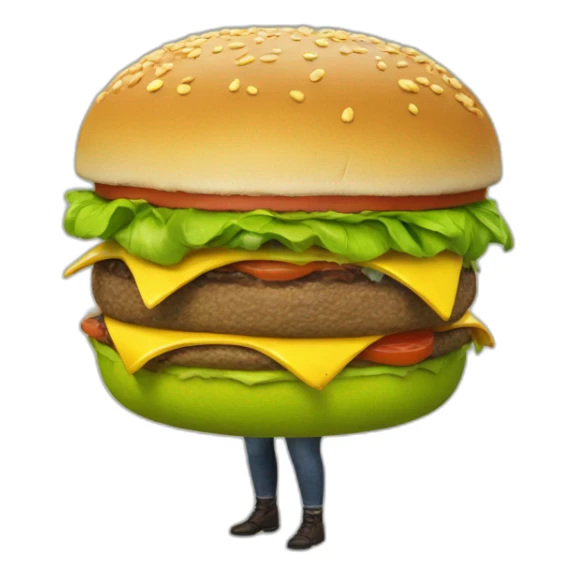 shrek with an burger sticker