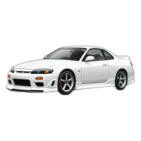 Nissan Silvia S15 white sticker