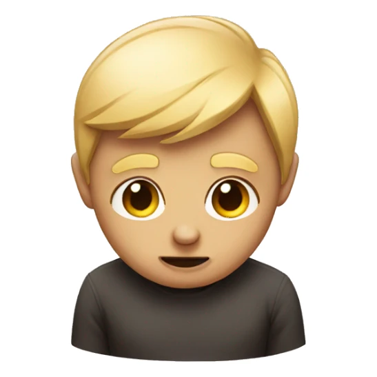 emoji in love but sad sticker