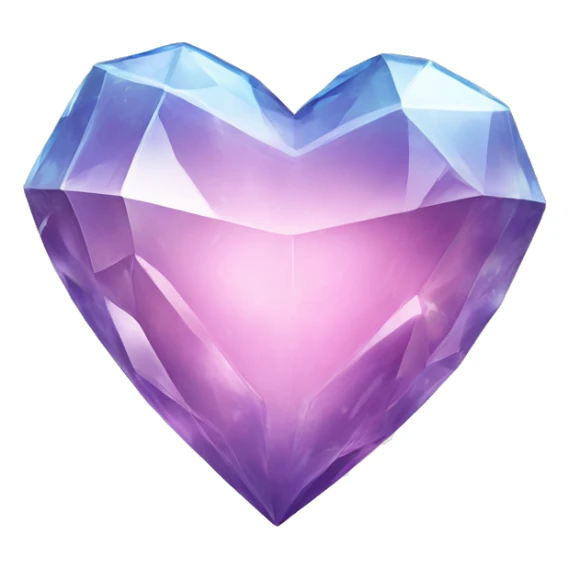 crystal heart sticker