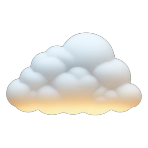 the volumetric cloud below is illuminated and snow comes from it sticker