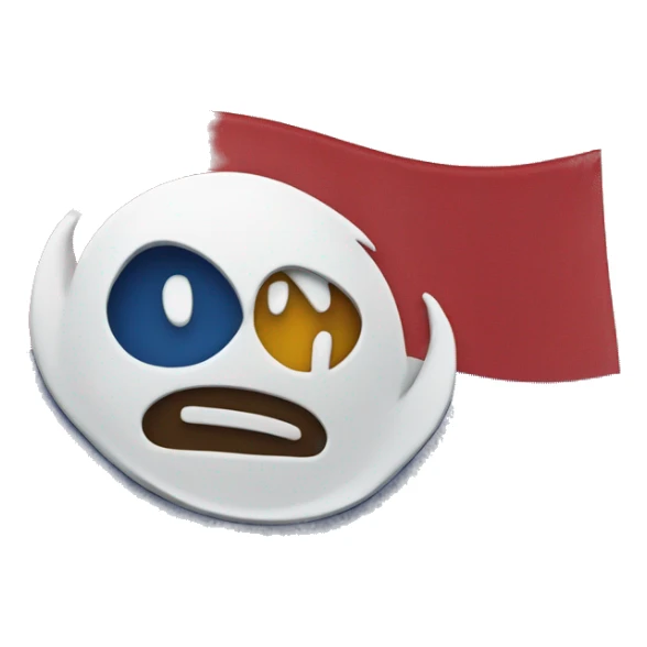 The S logo in the middle of a horizontal flag is waving sticker