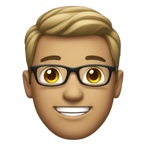 smiling male in stylish attire sticker