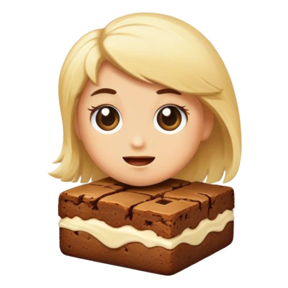 Blondie brownie sticker