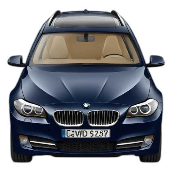 2012 bmw 525td touring in dark blue sticker