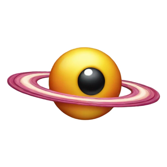 Saturn made out of candy sticker