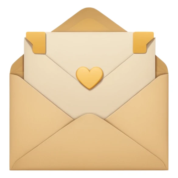 a paper with a signature in an envelope sticker