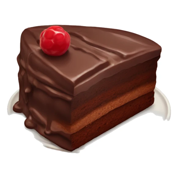 Piece of chocolate cake sticker