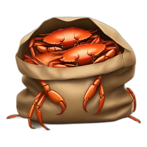 Bag full of Crabs sticker