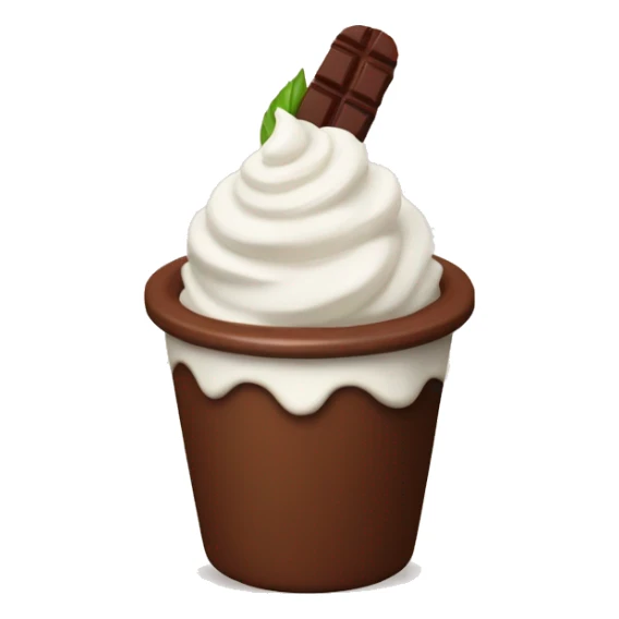 Cacao with Whipped cream and with small Zephyrs  sticker