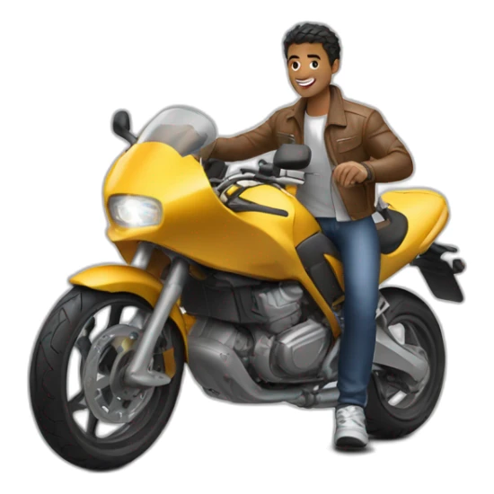 young-man,on-a-motocycle,nike-wear sticker