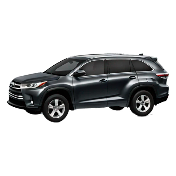 2024 dark grey Toyota highlander sticker