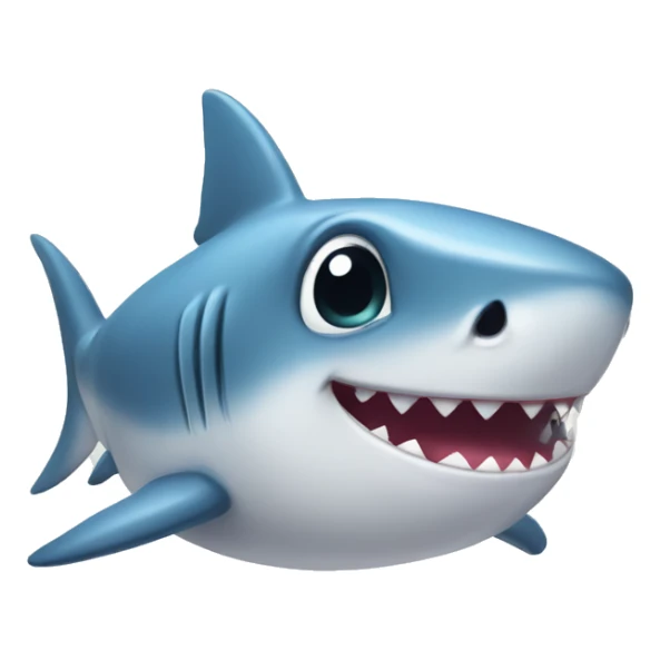 A cute baby shark sticker