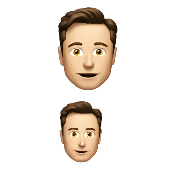 generate an emoji of elon musk face sticker