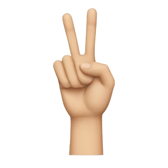 Hand sign  sticker