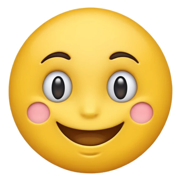 Genera big smile emoji with dudu face sticker