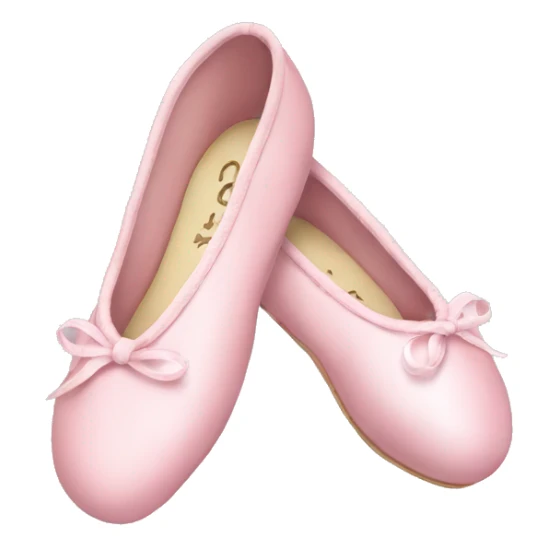 light pink christmas ballet shoes sticker