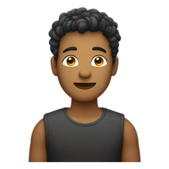 Homme de petite taille avec des cheuveux noir sticker