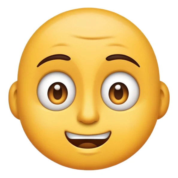 i need three emojis - one skeptival, the other attentive, and a happy one. all in the same style sticker