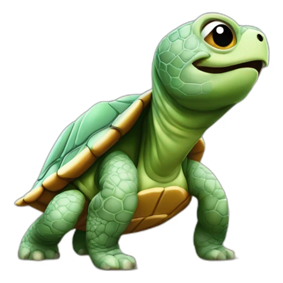 tortue qui fait caca sticker