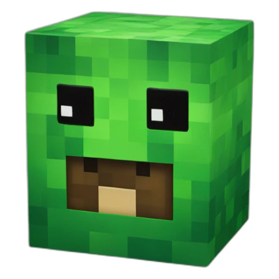 A TOK emoji of a minecraft creeper sticker