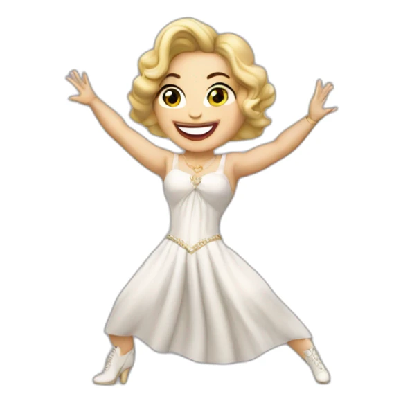 Madonna cantante bailando sticker