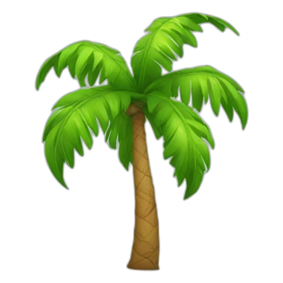 santa palm tree sticker