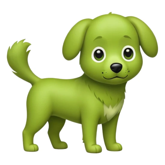 green dog sticker