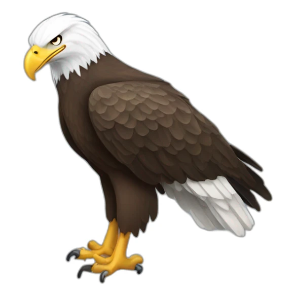 Bald Eagle Full Body sticker
