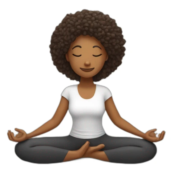 Une personne qui fait du yoga sticker