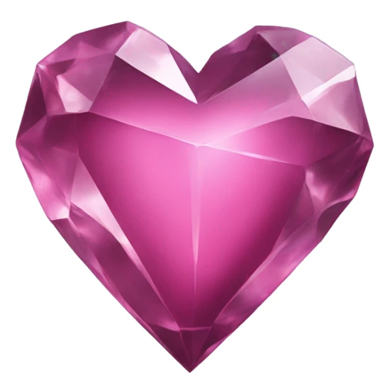 Crystal heart sticker