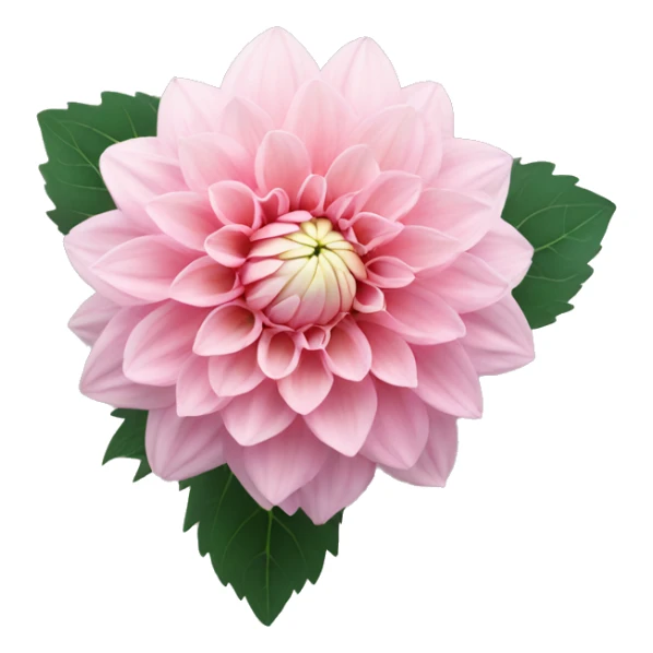 Baby pink dahlia flower sticker