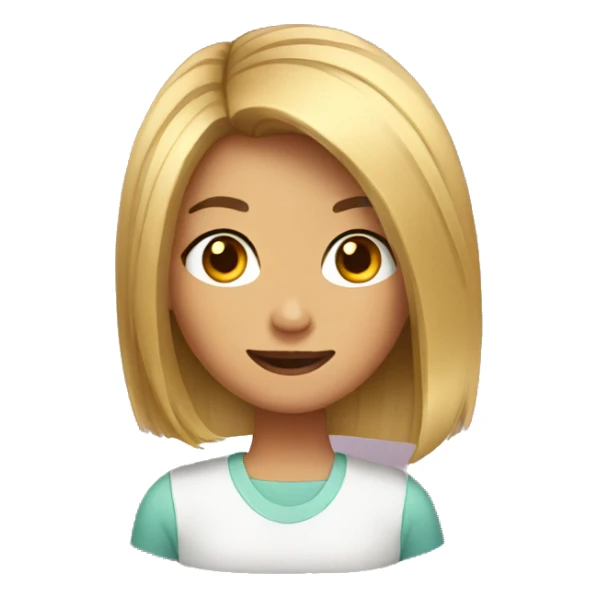 haircut girl sticker