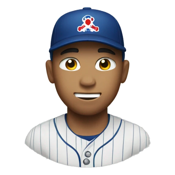 Baseball player in Landers of korea team sticker