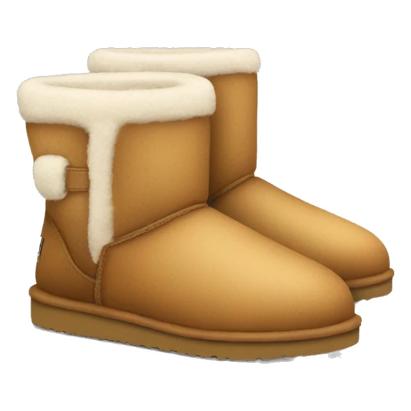 a pair of low uggs fur sticker