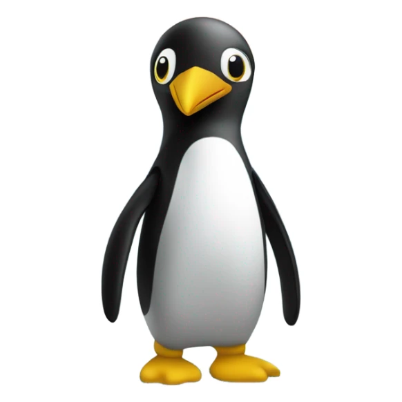 Pingu in Antarctica with yellow captions underneath him that say [noots internally] sticker