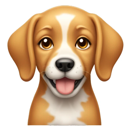 Puppy that has fox features but more blonde honey coloring sticker