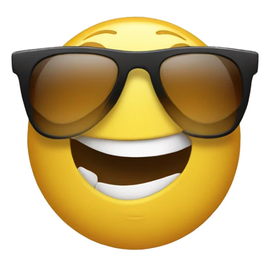 Foot with sunglasses smirking sticker