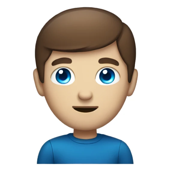 a man with brown hair and blue eyes holding a ufo sticker