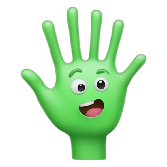Germs on hands sticker