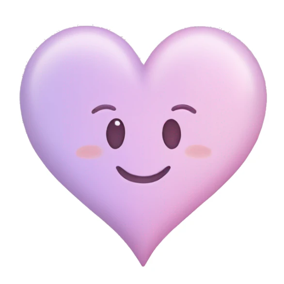Pastel heart emoji sticker
