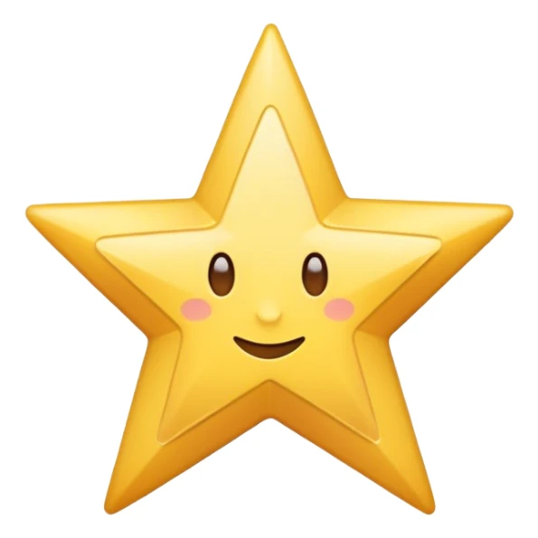 generate an emoji with a white tick in between a star having 11 points  sticker